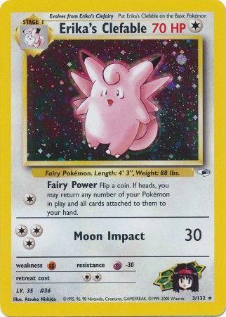 Erika's Clefable 003/132 - Unlimited Holofoil Gym Heroes - Holo Rare