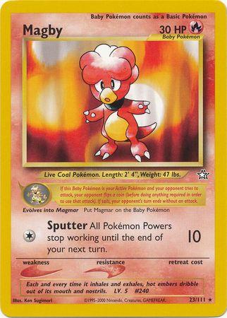 Magby 023/111 - Unlimited Neo Genesis - Rare