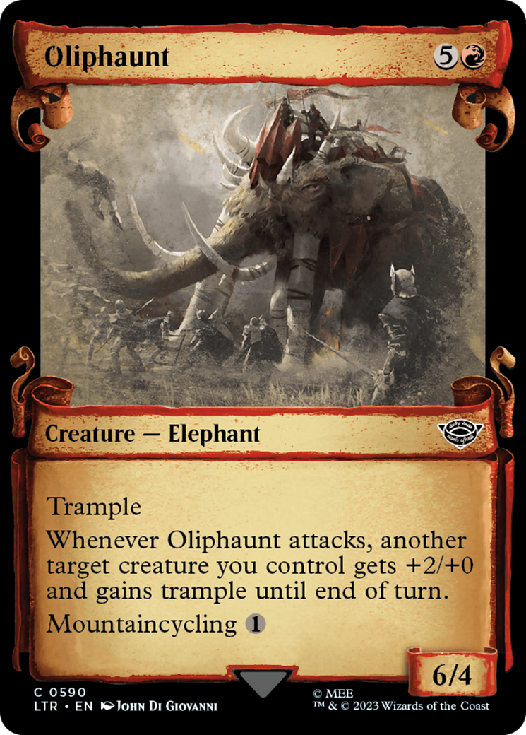 Oliphaunt (Showcase Scrolls) (LTR-590) - The Lord of the Rings: Tales of Middle-earth: (Showcase)