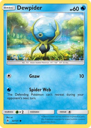 Dewpider 032 - Reverse Holofoil SM Forbidden Light - Common