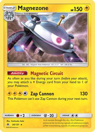 Magnezone 036/131 - Holofoil SM Forbidden Light - Holo Rare