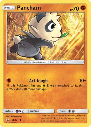 Pancham 065 SM Forbidden Light - Common