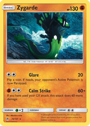 Zygarde (72) 072/131 - Reverse Holofoil SM Forbidden Light - Rare