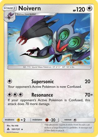 Noivern 101 SM Forbidden Light - Rare