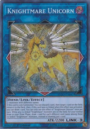 Knightmare Unicorn (FLOD-EN047) - Flames of Destruction 1st Edition