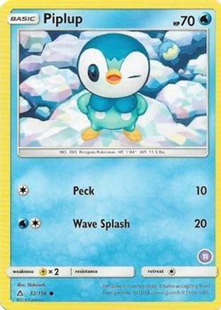 Piplup (11) 032 SM Trainer Kit Alolan Sandslash & Alolan Ninetales - Common