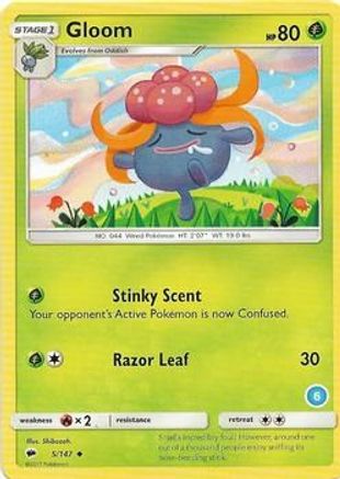 Gloom (6) 005 SM Trainer Kit Alolan Sandslash & Alolan Ninetales - Uncommon