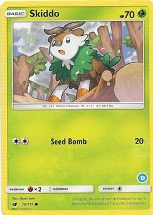 Skiddo (13) 010 SM Trainer Kit Alolan Sandslash & Alolan Ninetales - Common