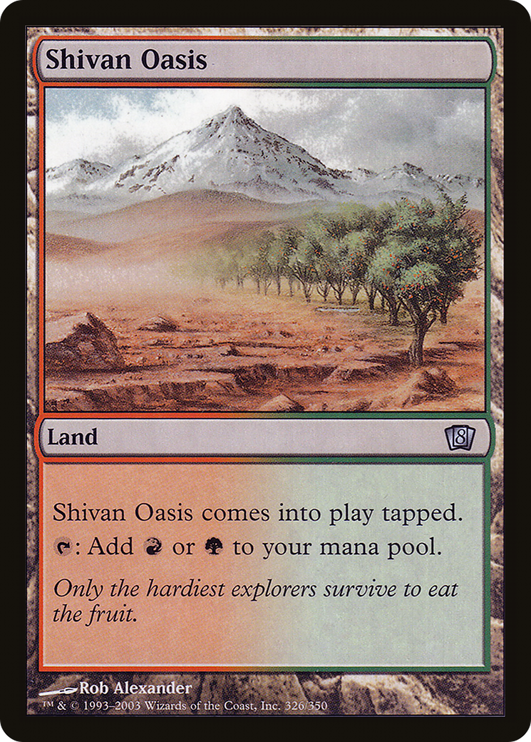 Shivan Oasis (8ED-326★) - 8th Edition