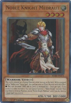 Noble Knight Medraut (BLRR-EN071) - Battles of Legend: Relentless Revenge 1st Edition