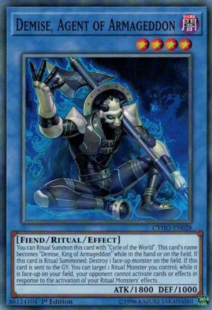 Demise, Agent of Armageddon (CYHO-EN028) - Cybernetic Horizon 1st Edition