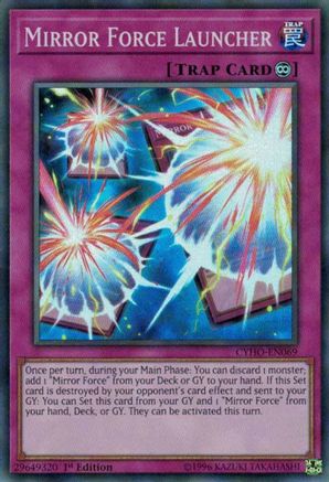 Mirror Force Launcher (CYHO-EN069) - Cybernetic Horizon 1st Edition