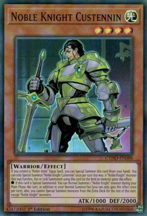 Noble Knight Custennin (CYHO-EN088) - Cybernetic Horizon Unlimited