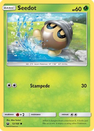 Seedot (12) 012 - Reverse Holofoil SM Celestial Storm - Common