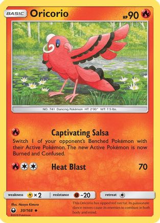 Oricorio (30) 030 - Reverse Holofoil SM Celestial Storm - Uncommon