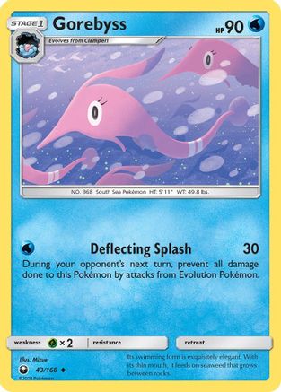 Gorebyss 043 - Reverse Holofoil SM Celestial Storm - Uncommon