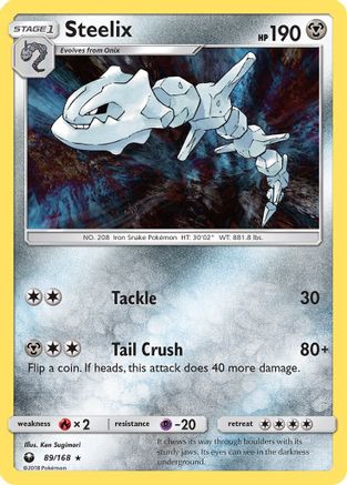 Steelix 089/168 - Holofoil SM Celestial Storm - Holo Rare