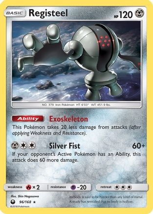 Registeel 096/168 SM Celestial Storm - Rare