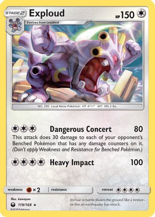 Exploud 119 SM Celestial Storm - Rare