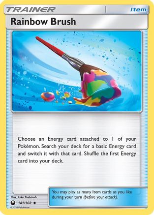 Rainbow Brush 141 - Reverse Holofoil SM Celestial Storm - Uncommon