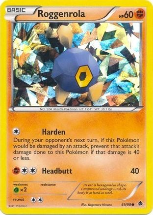 Roggenrola 049/98 - Holofoil Blister Exclusives - Promo