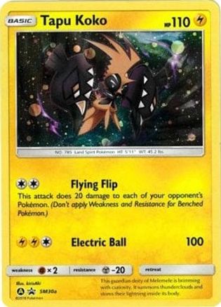 Tapu Koko SM30a - Holofoil Alternate Art Promos - Promo