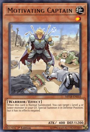 Motivating Captain (MP18-EN055) - 2018 Mega-Tins Mega Pack 1st Edition