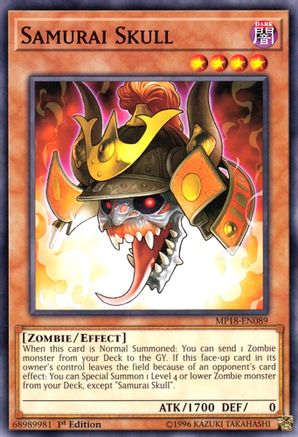 Samurai Skull (MP18-EN089) - 2018 Mega-Tins Mega Pack 1st Edition