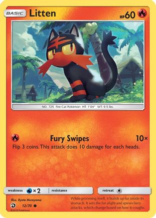 Litten 012/70 Dragon Majesty - Common