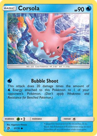 Corsola 027/70 Dragon Majesty - Common
