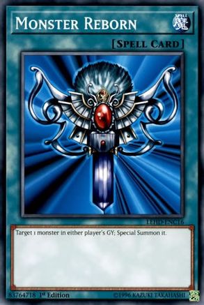 Monster Reborn (C) (LEHD-ENC16) - Legendary Hero Decks 1st Edition