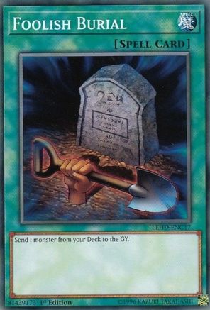 Foolish Burial (LEHD-ENC17) - Legendary Hero Decks 1st Edition