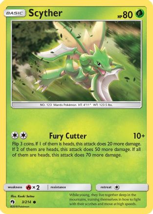 Scyther 003/214 SM Lost Thunder - Common