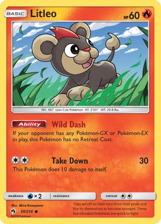 Litleo 050/214 SM Lost Thunder - Common