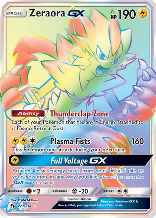 Zeraora GX (Secret) 221 - Holofoil SM Lost Thunder - Secret Rare