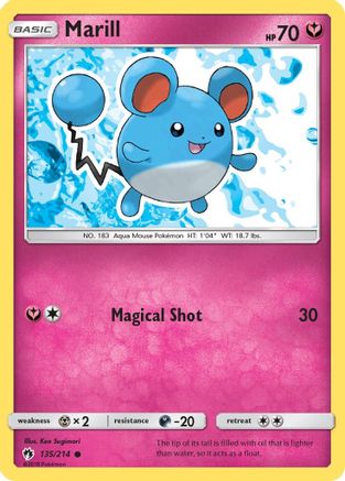 Marill 135/214 - Reverse Holofoil SM Lost Thunder - Common