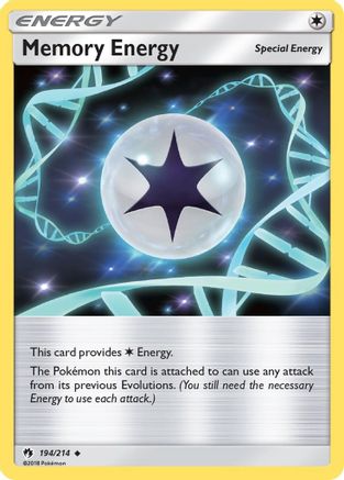Memory Energy 194/214 - Reverse Holofoil SM Lost Thunder - Uncommon