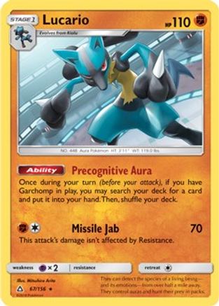 Lucario 067/156 Deck Exclusives - Rare