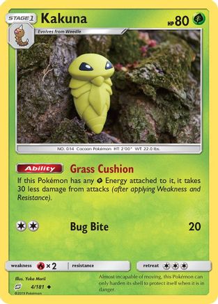 Kakuna 004/181 SM Team Up - Uncommon