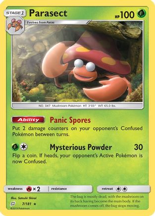 Parasect 007 SM Team Up - Rare