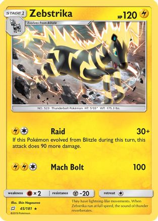 Zebstrika 045 SM Team Up - Rare