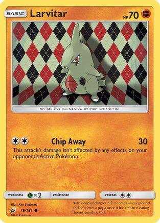 Larvitar 079/181 - Reverse Holofoil SM Team Up - Common