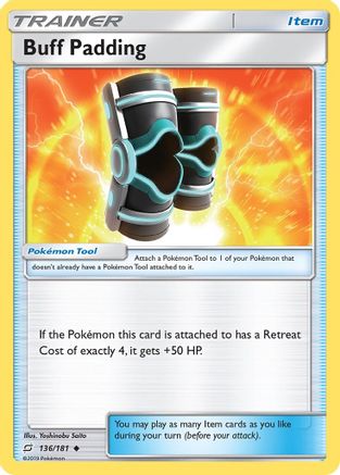 Buff Padding 136/181 - Reverse Holofoil SM Team Up - Uncommon