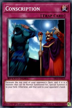 Conscription (SBLS-EN024) - Speed Duel: Arena of Lost Souls 1st Edition