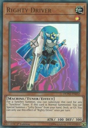 Righty Driver (DUPO-EN032) - Duel Power 1st Edition