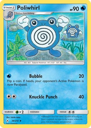 Poliwhirl 038/214 SM Unbroken Bonds - Uncommon