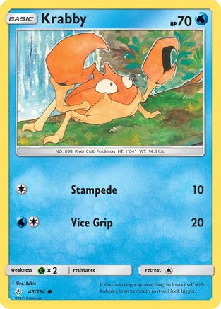 Krabby 046/214 SM Unbroken Bonds - Common