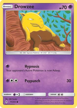 Drowzee 071/214 SM Unbroken Bonds - Common