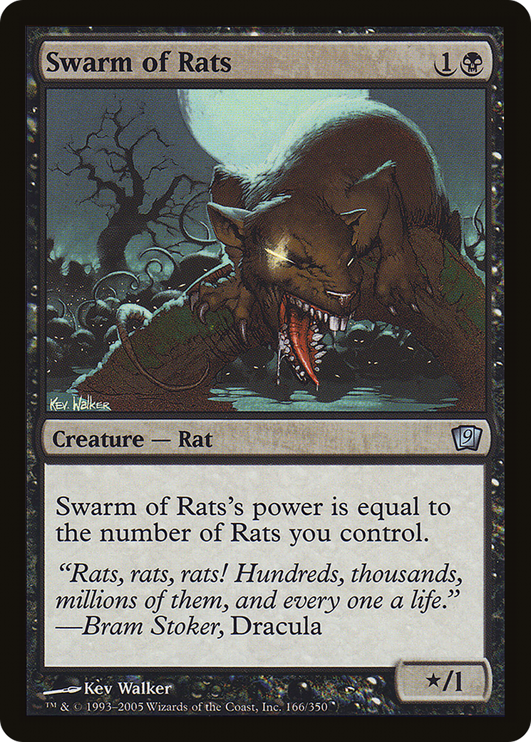 Swarm of Rats (9ED-166★) - 9th Edition Foil
