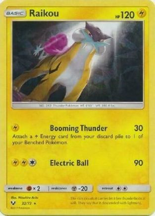 Raikou 032/73 - Holofoil Deck Exclusives - Holo Rare